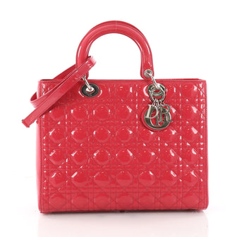 Christian Dior Lady Dior Handbag Cannage Quilt Patent 3406601