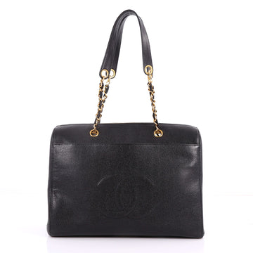 Chanel Vintage Timeless Zip Tote Caviar Medium Black 3406801