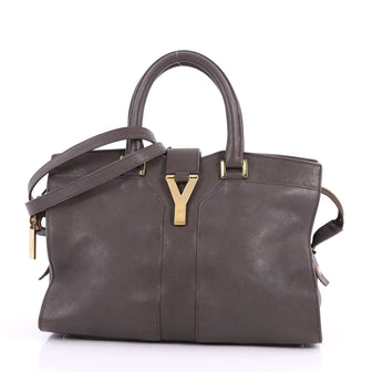 Saint Laurent Chyc Cabas Tote Leather Small Gray 3409805