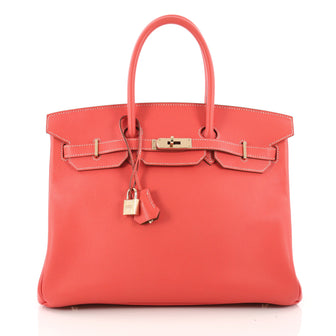 Hermes Candy Birkin Handbag Epsom 35 Pink 3410601