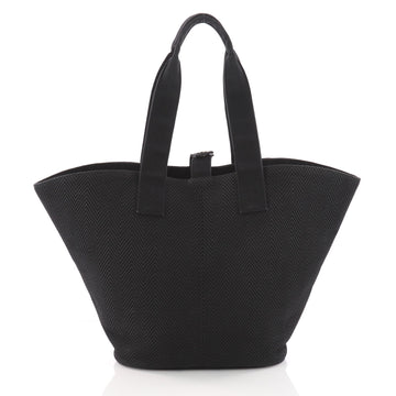 Hermes Panier De Plage Handbag Canvas PM Black 3413803