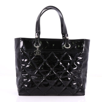 Biarritz Pocket Tote Quilted Patent Vinyl Large