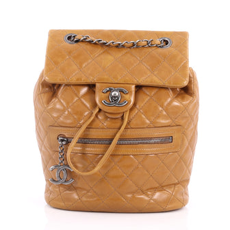 Chanel Mountain Backpack Quilted Glazed Calfskin Small 3418101