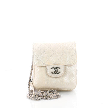 Chanel Wallet on Chain Flap Bag Quilted Python Mini 3418302