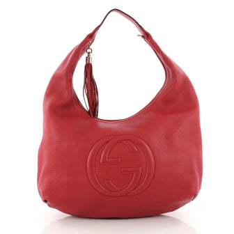 Gucci Soho Hobo Leather Large Red 3419808