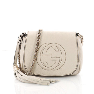 Gucci Soho Chain Crossbody Bag Leather Small Neutral 3420202