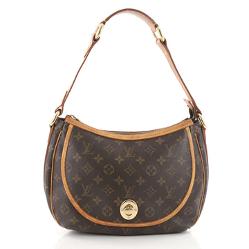 Louis Vuitton Tulum Handbag Monogram Canvas PM Brown 3421402