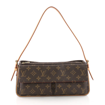 Louis Vuitton Viva Cite Handbag Monogram Canvas MM Brown 3421703