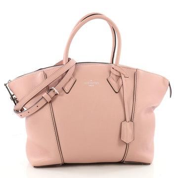Louis Vuitton Soft Lockit Handbag Leather PM Pink 3422101