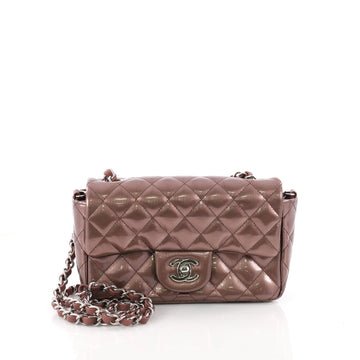 Chanel Classic Single Flap Bag Quilted Striated Metallic 3422601