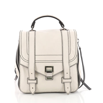 Proenza Schouler PS1 Zip Backpack Leather White 3422901