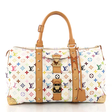 Louis Vuitton Keepall Bag Monogram Multicolor 45 White 3423003