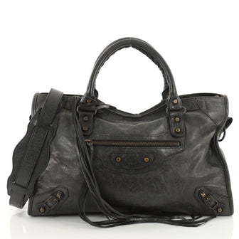 Balenciaga City Classic Studs Handbag Leather Medium Black Balenciaga City Classic Studs Handbag Leather Medium 3423205