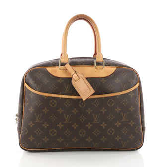 Louis Vuitton Deauville Handbag Monogram Canvas Brown 3423402