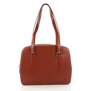 Louis Vuitton Voltaire Handbag Epi Leather Brown 3423702