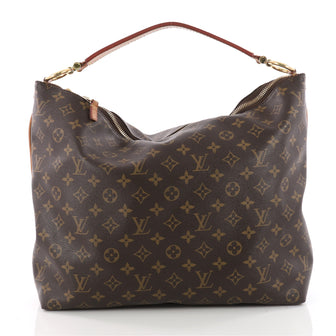 Louis Vuitton Sully Handbag Monogram Canvas MM Brown 3424001