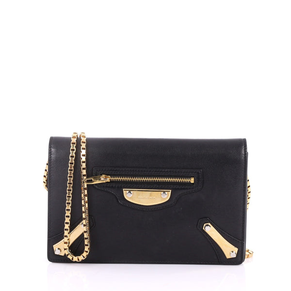 City Metal Flat Studs Wallet on Chain 3426001