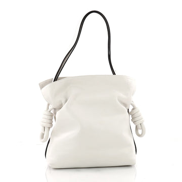 Loewe Flamenco Knot Bag Leather Medium White 3427204