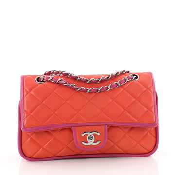 Chanel Vintage Two Tone Classic Double Flap Bag Quilted 3427404