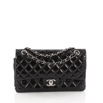 Chanel Vintage Classic Double Flap Bag Quilted Patent 3429001