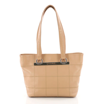 Chanel Square Stitch Tote Caviar Small Neutral 3429601