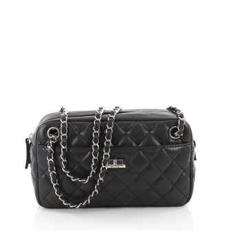 Chanel Reissue Camera Bag Quilted Caviar East West Black 3429801