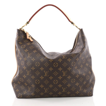 Louis Vuitton Sully Handbag Monogram Canvas MM Brown 3430003
