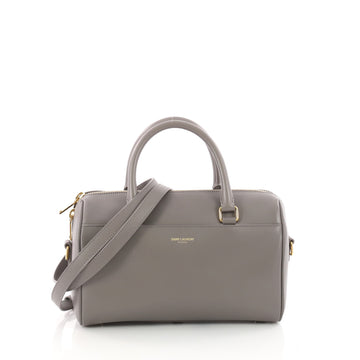 Saint Laurent Classic Baby Duffle Bag Leather Gray 3430004