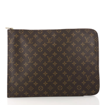 Louis Vuitton Poche Documents Monogram Canvas Brown 3430902