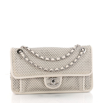 Up In The Air Flap Bag Perforated Leather Medium
