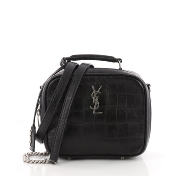 Saint Laurent Monogram Lunch Box Bag Crocodile Embossed 3432101