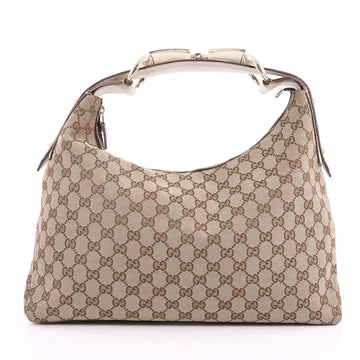 Gucci Horsebit Hobo GG Canvas Medium Brown 3432702