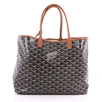 Goyard St. Louis Tote Coated Canvas PM Black 3434503