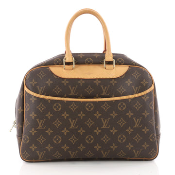 Louis Vuitton Deauville Handbag Monogram Canvas Brown 3439802