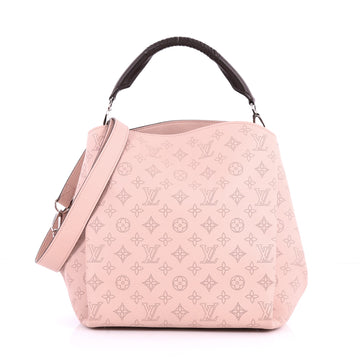 Louis Vuitton Babylone Handbag Mahina Leather PM Pink 3440002