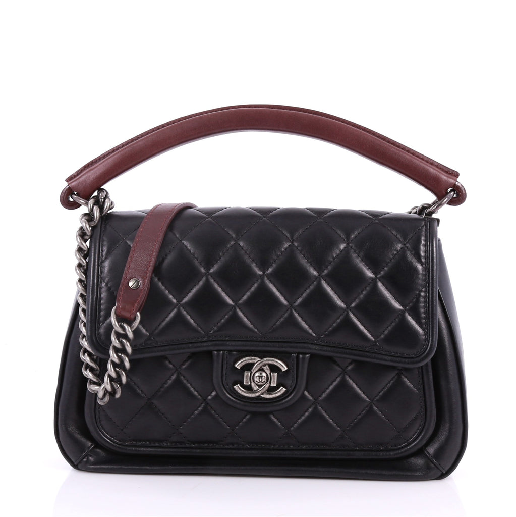 Buy Chanel Prestige Flap Bag Quilted Calfskin Large Black 3441901