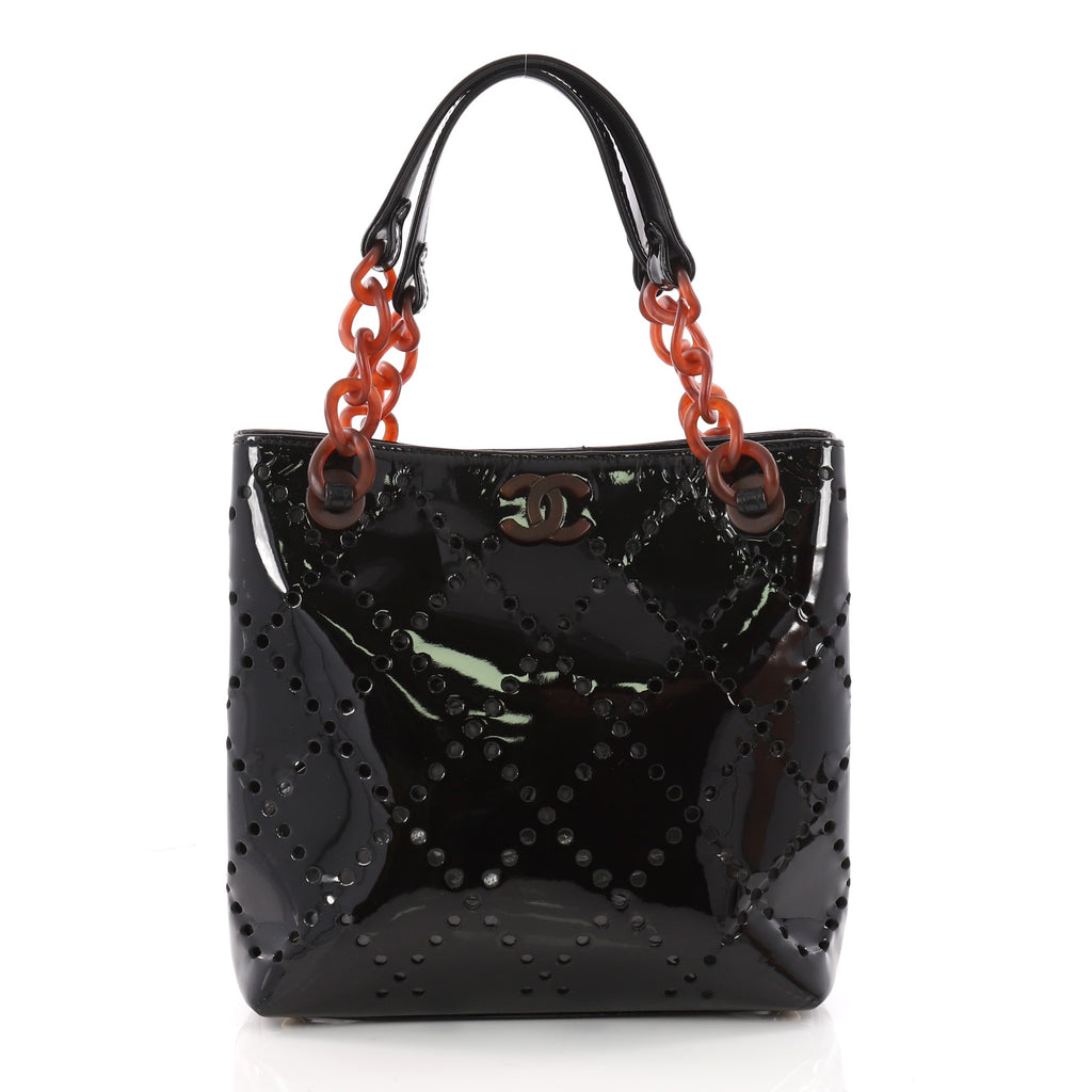 CHANEL ビンテージ Buy Chanel Vintage Resin Chain Shopping Tote Perforated 3442204