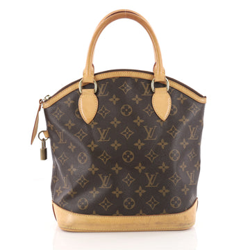 Louis Vuitton Lockit Handbag Monogram Canvas PM Brown 3442401