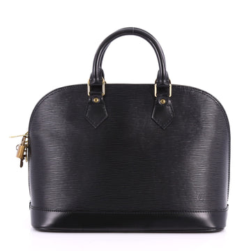 Louis Vuitton Vintage Alma Handbag Epi Leather PM Black 3444902