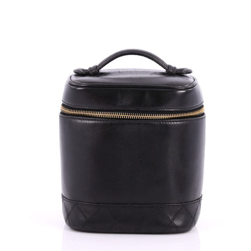 Vintage Cosmetic Case Lambskin Tall