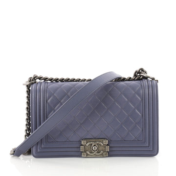 Boy Flap Bag Quilted Lambskin Old Medium