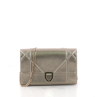 Christian Dior Diorama Wallet on Chain Leather Gold 3447504