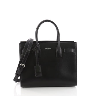 Saint Laurent Sac de Jour NM Handbag Leather Baby Black 3448001