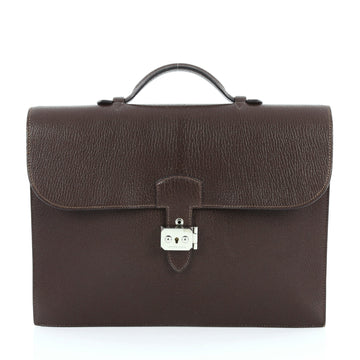 Hermes Sac a Depeche Handbag Clemence 34 Brown 3448402