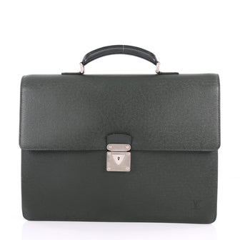 Louis Vuitton Laguito Handbag Taiga Leather Green 3448901