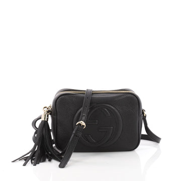 Gucci Soho Disco Crossbody Bag Leather Small Black 3451603