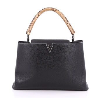 Louis Vuitton Capucines Handbag Leather and Python MM 3451701
