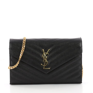 Saint Laurent Classic Monogram Wallet on Chain Matelasse 3453901