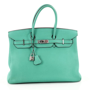 Hermes Birkin Handbag Blue Togo with Palladium Hardware 3455301