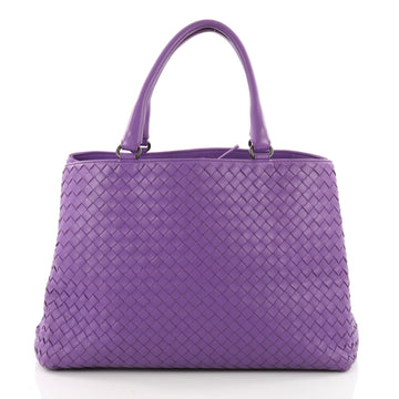 Bottega Veneta Milano Tote Intrecciato Nappa Large Purple 3455904